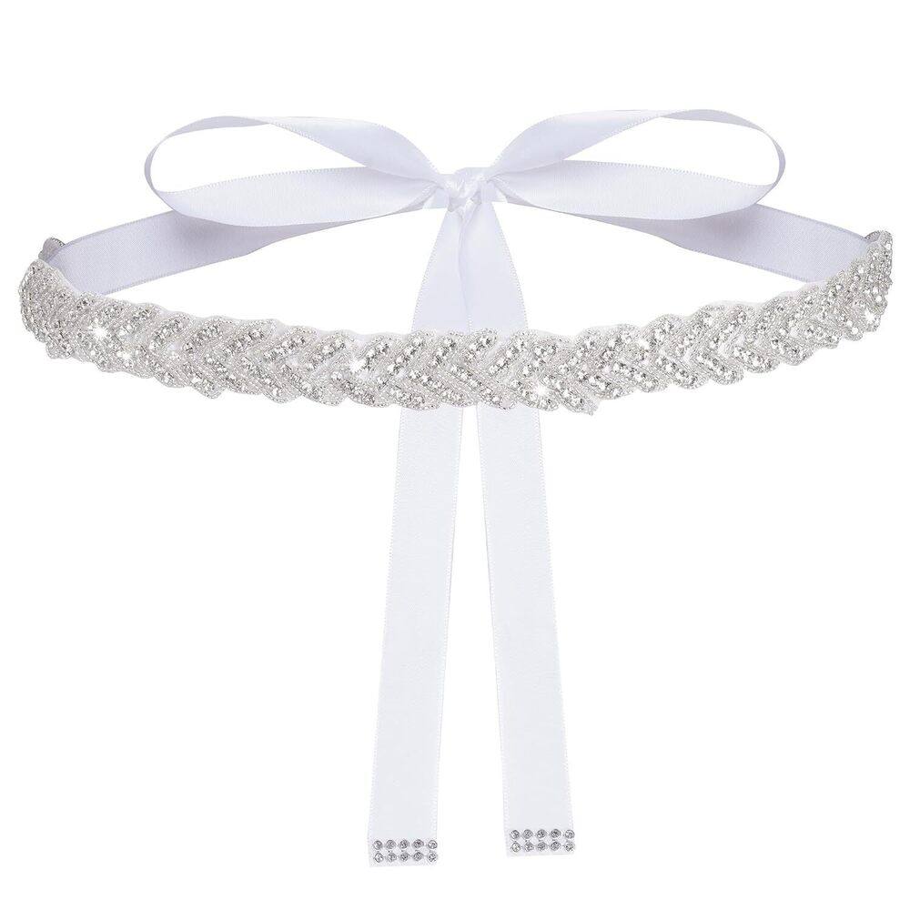 Bridal Rhinestone Wedding Waist Belt for Women Sparkly Belt Wedding